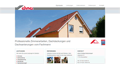 Desktop Screenshot of holzbau-ehmer.de