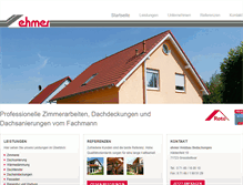 Tablet Screenshot of holzbau-ehmer.de